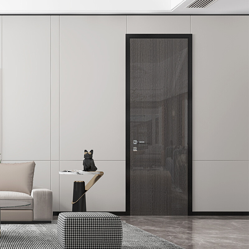 Sophia wooden door, high-gloss light luxury simulated texture, paint-free household solid wood composite door, single-door bedroom door, indoor set door, whole house custom furniture, Xingying series, Yuan/Tang