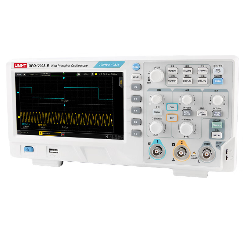 UNI-T digital fluorescence oscilloscope UTD2152S-E Chinese panel oscilloscope dual channel 150M bandwidth high precision UPO1202S-E