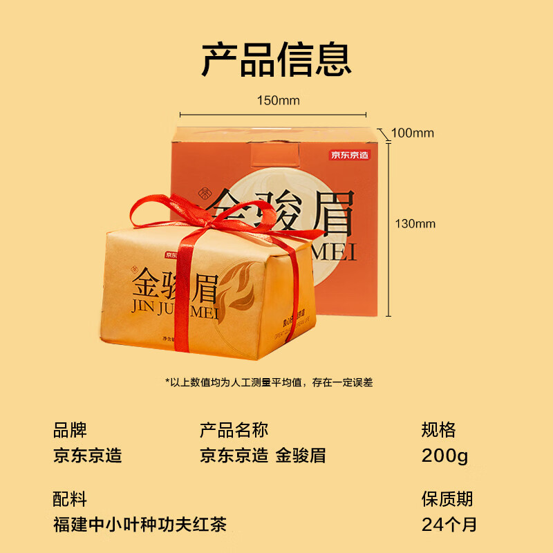Made in Tokyo Jinjunmei Black Tea Wuyishan Honey Souchong Lapsang 200g New Tea Tea Gift Box Self-operated Gift Giving