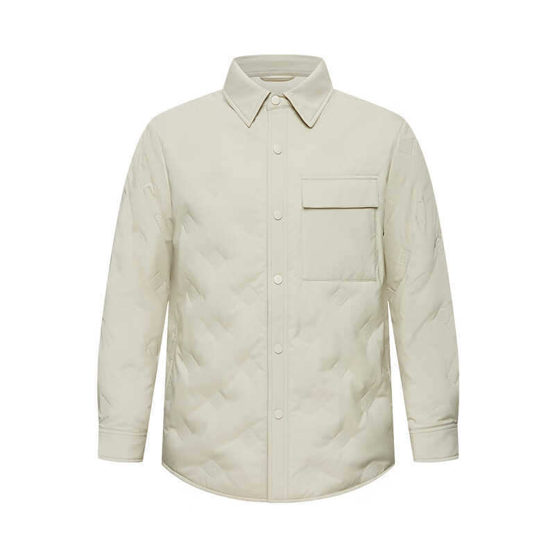 Xiahu Shijia new fall and winter lapel water-repellent white goose down jacket black M (116-130 pounds)