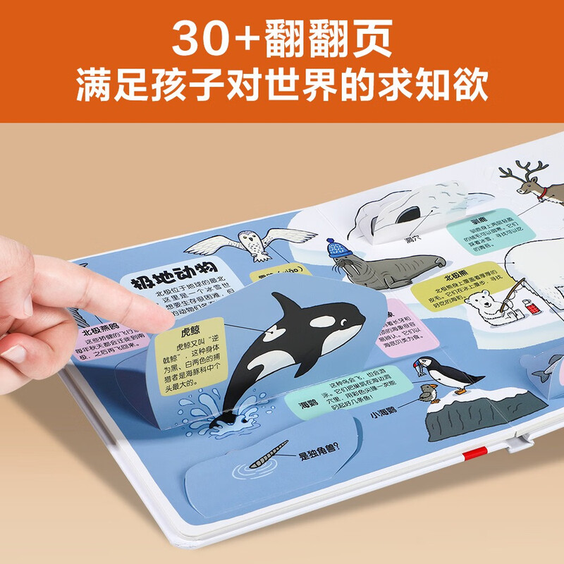 18 off for those over 87 years old. Little explorer flip book. Various animals. Fun science popularization cartoon flip book for children aged 3-6 years old.