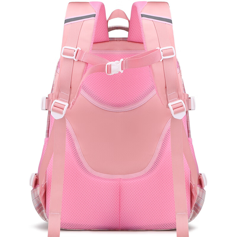 Edison inventor junior high school student schoolbag Belle primary school student large capacity girls' burden-reducing backpack 2260-1 pink large size