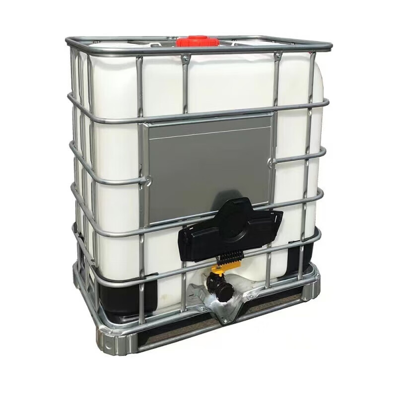 Ton barrel 1 ton container square vehicle-mounted chemical plastic barrel square water barrel oil barrel diesel barrel 500L 1000 liters 1000 liter assembled ton barrel (new inner tank)