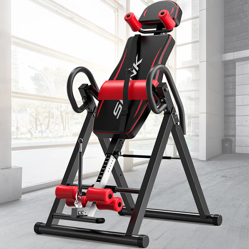 Oshi Fengzi inversion machine inversion machine home fitness equipment inversion traction inversion stretching lumbar spine chair inversion red and black exclusive version