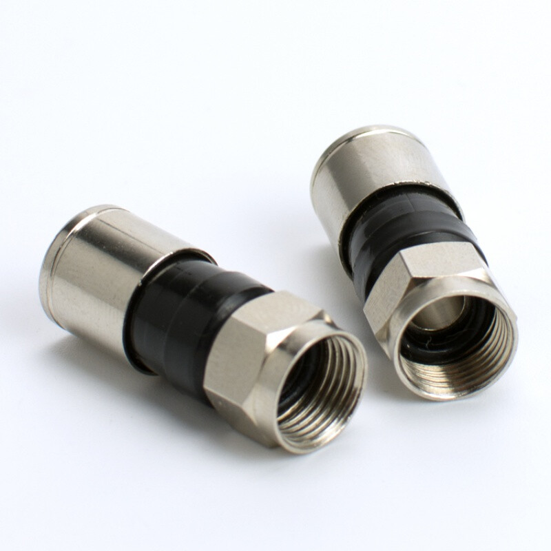 All-copper 75-5 extruded F-head set-top box British F-head connector wired cable 24 shielded universal