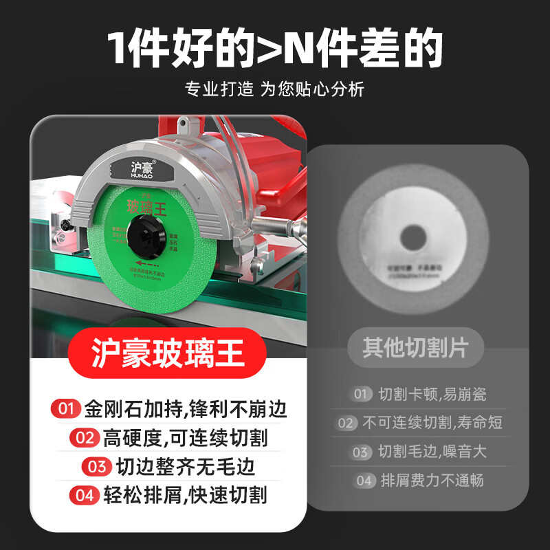 HUHAO Glass King special cutting piece tile wine bottle ceramic saw blade angle grinder polishing and trimming artifact 100*10mm