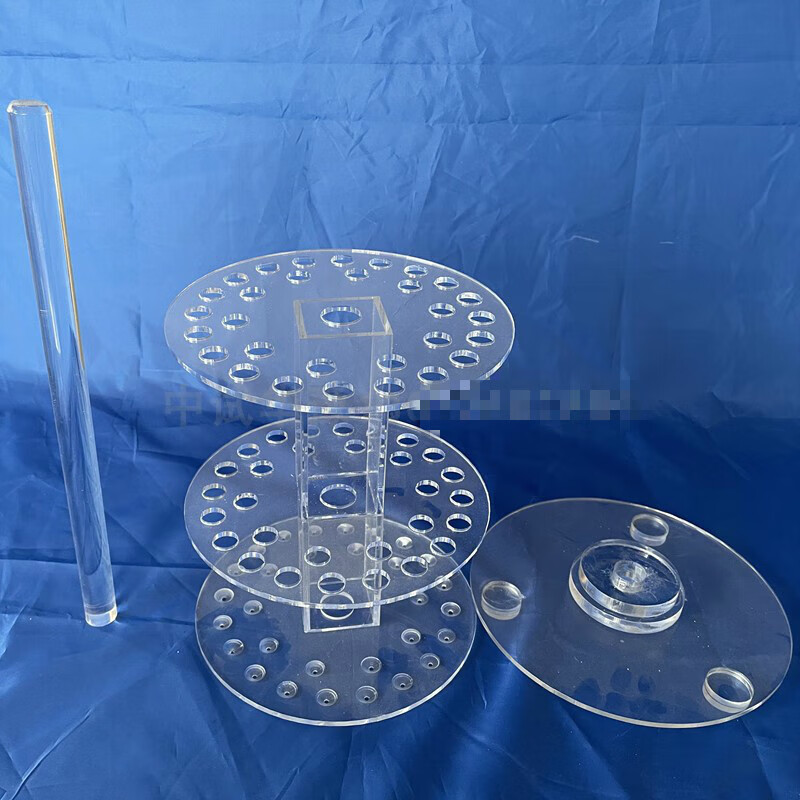 30-hole transparent acrylic pipette rack round vertical pipette rack plexiglass round pipette rack