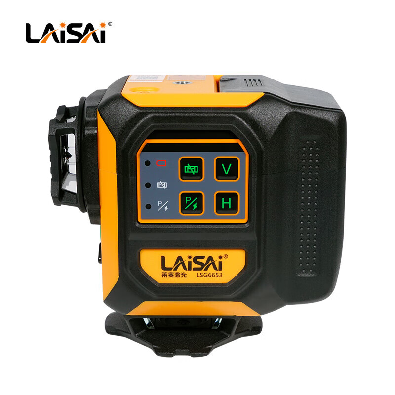 Laisai laser level green light 12-line new LSG6653 wall-mounted all-in-one machine strong light outdoor high-precision infrared 12-line green light LSG6653 dual battery