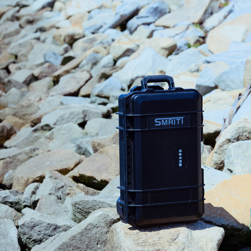 SMRITI heritage protection box black large trolley box thickened waterproof and dustproof multi-functional equipment tool box 7255 black with sponge