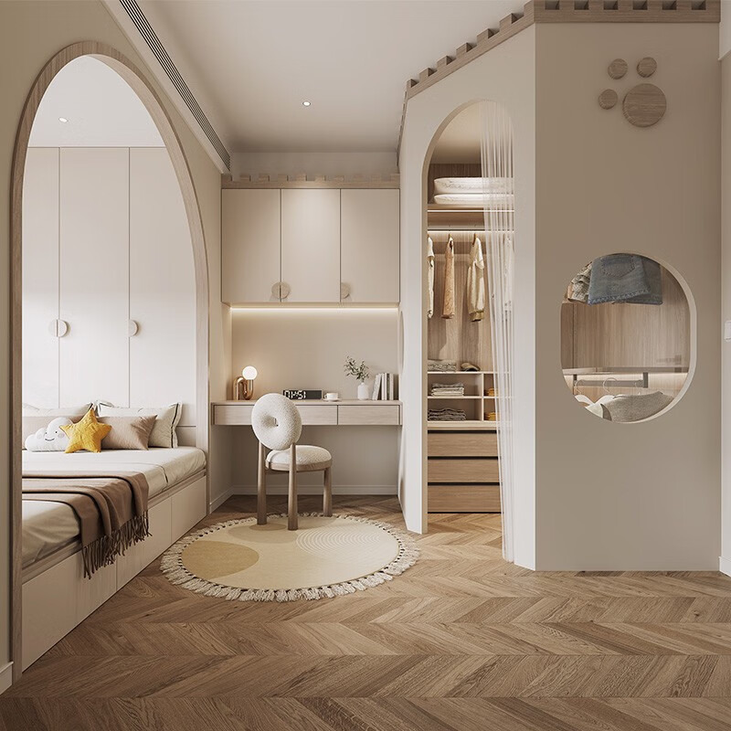 Mag solid wood tatami customization overall simple American style small apartment with bay window tatami bedroom youth room prepayment