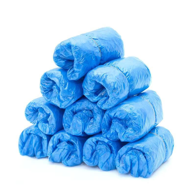 Household disposable shoe covers waterproof thickened wear-resistant anti-slip rubber covers plastic shoe covers indoor guests dust-proof plastic covers 1g thickened 200 pieces