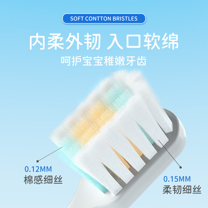 Sweetrip children's toothbrush 6-12 years old soft bristles densely planted soft bristles baby toothbrush developed in Japan 8 pieces