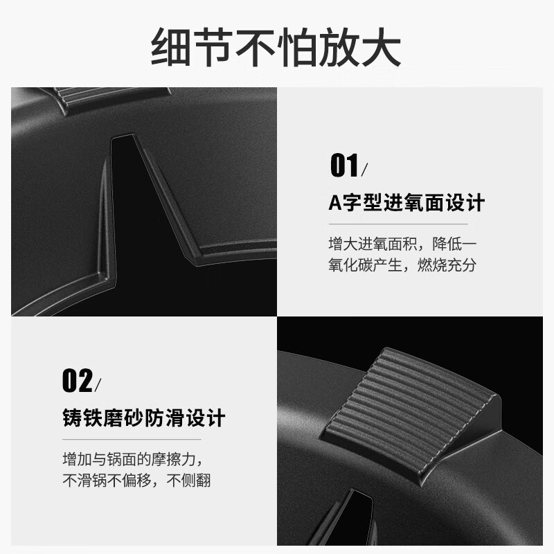 Maixiu thickened cast iron windshield to gather fire and save energy, household gas-saving and energy-saving plate, universal gas stove windshield, gas stove fire-gathering hood, four-claw and five-claw universal anti-slip bracket, four-claw universal thickened cast iron, wind-proof, fire-concentrating and energy-saving