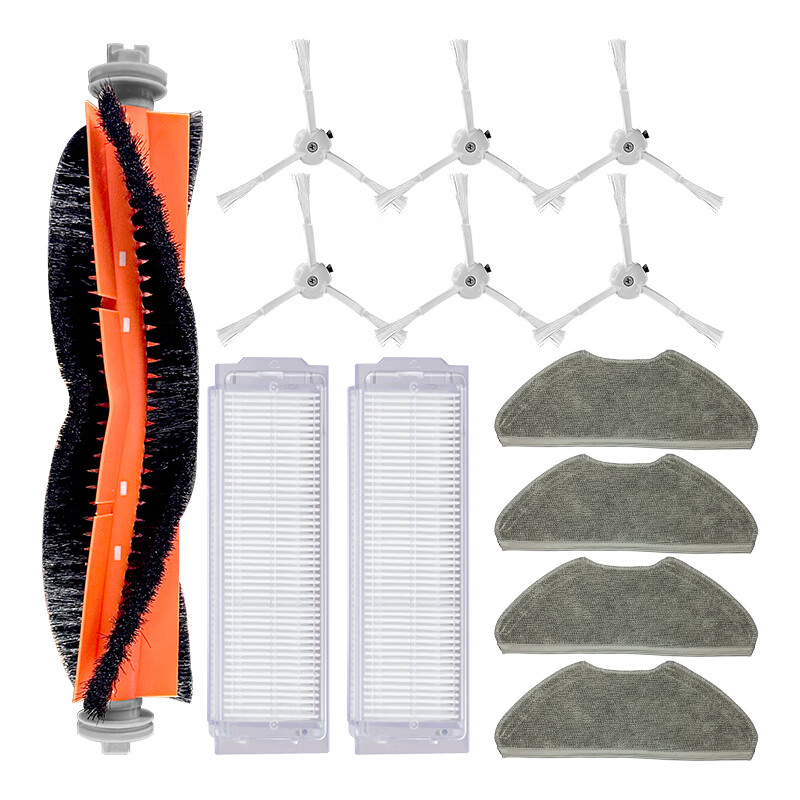 Jingxi is suitable for Xiaomi Mijia sweeping and mopping robot 3 accessories sweeper MJST1S side brush filter main brush cover mop cloth 2 side brushes + 2 filters + 1 main brush