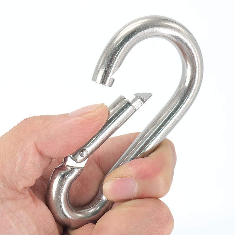 Bingyu 304 stainless steel spring buckle chain buckle key chain water bottle buckle connecting buckle BH-608 M8 standard type Jingcang Suda