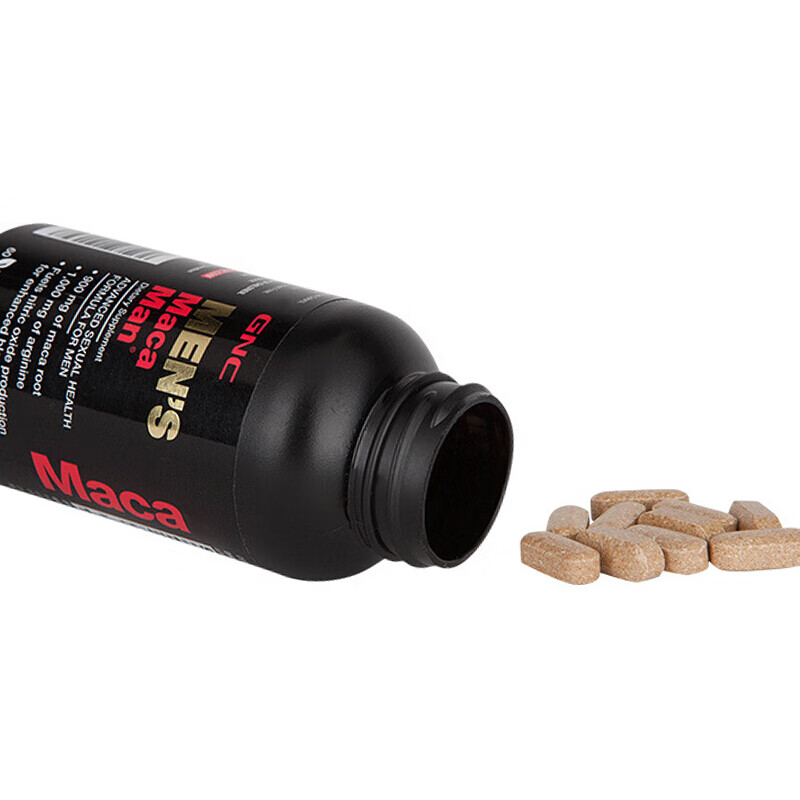 GNC Peruvian Maca Essence Tablets MAKA Black Maca Arginine Yohimbine improves male function and promotes testicles imported from the United States Maca 60 capsules * 1 bottle (tablets)