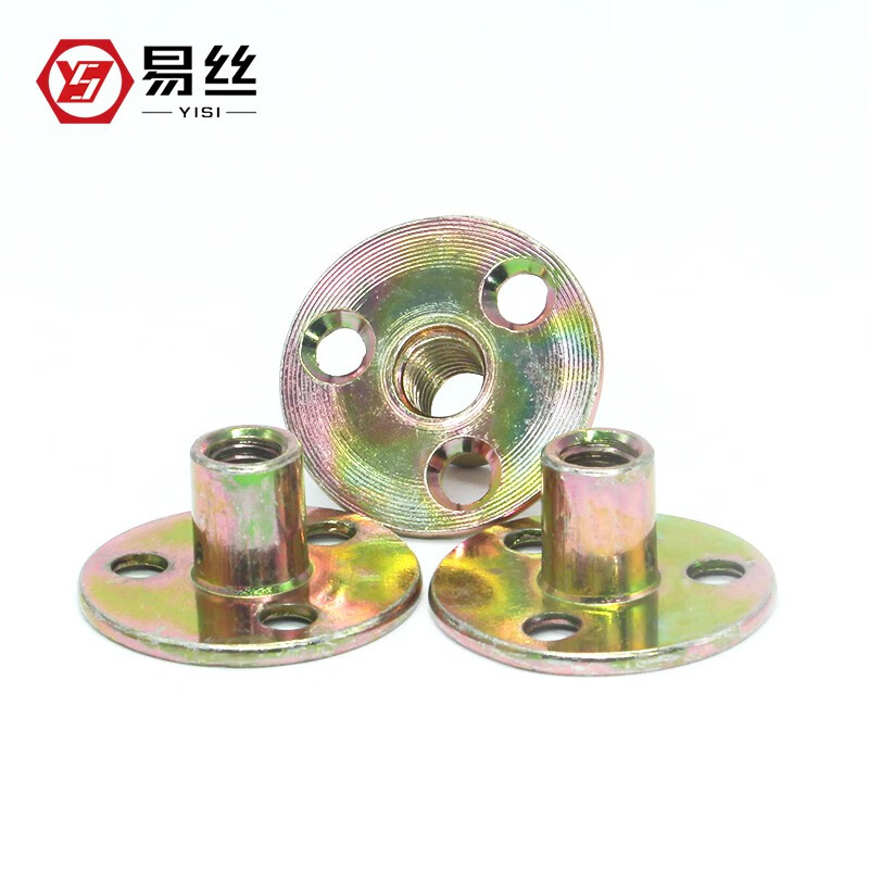 Iron plate nut Furniture nut Lock nut Lock nut Three-hole nut M8 M10 M8