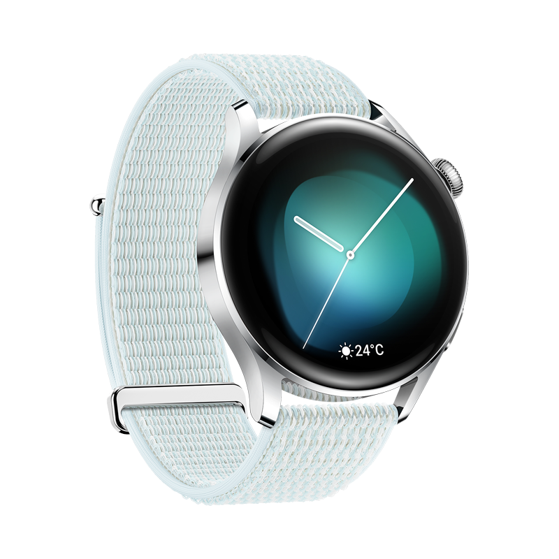 Huawei (HUAWEI) Goddess Intimate Gift Huawei Watch Women's Watch 3 Independent Calls and Free Calls eSIM Business Sports 4 Intelligent Adult Sleep Blood Sugar Access Control Independent Call Watch3 Fashion Nylon Blue-Shadan Yingyu Pink Leather Strap