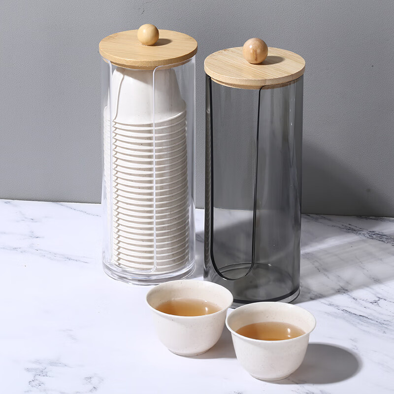 Heat-resistant disposable kung fu tea cup with storage cup holder rice husk tea cup tea reception 60ml high-end tea cup Daoxiang cup 60ML 6 pack 300 only with high-end storage rack