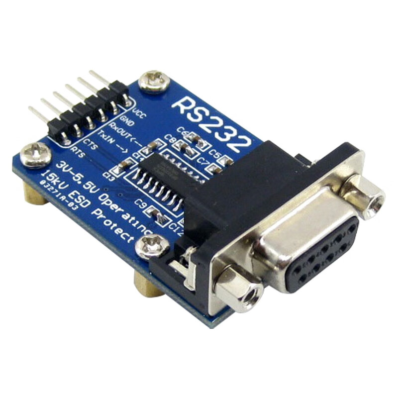 Throwing stones RS232 to TTL level ttl to 232 serial port signal conversion SP3232 chip serial port module blue version DB9 female header
