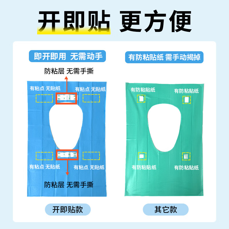 Beianshi Disposable Toilet Cushion Cover, Stick and Sterilize, Maternity Covering, Waterproof, Enlarged and Thickened, 20 Pieces