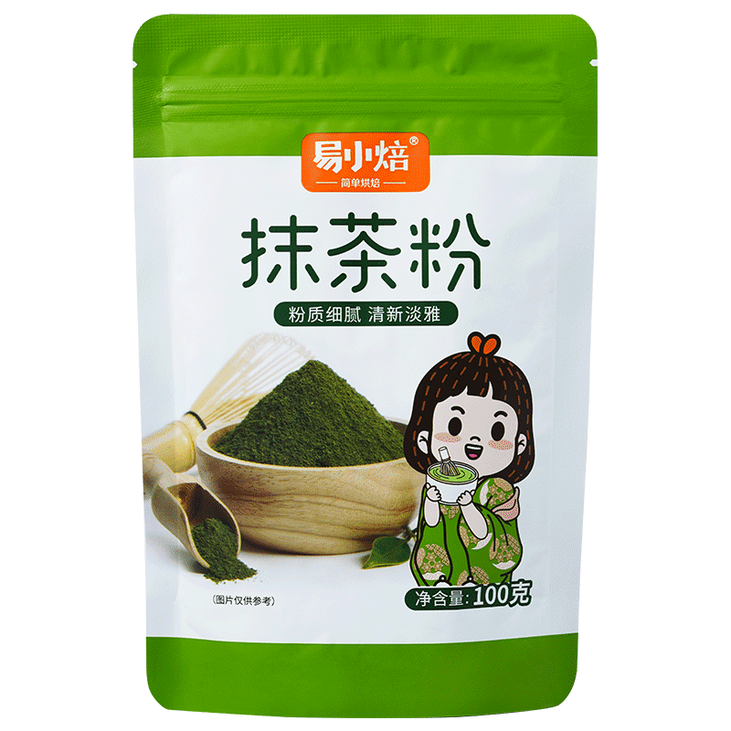 Yi Xiaobao Matcha Powder 100g Green Tea Powder Hot Drink Cake Biscuits Baked Milk Tea Dessert Special Baking Ingredients