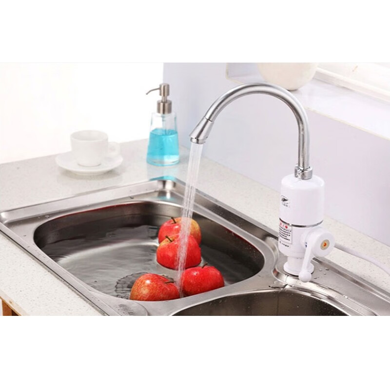Feiyu Electric Hot Water Faucet Rapid Heating Kitchen Bathroom Instant Heat Faucet Electric Water Heater Kitchen Treasure KDR-2E-4 Indicator Light Type Side Inlet