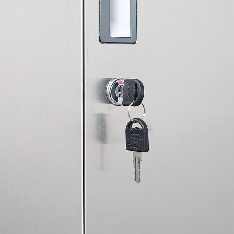 Kington 304 stainless steel filing cabinet office information cabinet filing cabinet stainless steel financial voucher bill locking glass storage cabinet 304 through glass