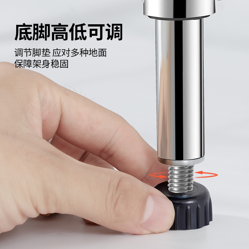 Yicai Nianhua kitchen rack floor-standing bookshelf multi-layer storage iron shelf storage sundry rack microwave oven rack flower rack 172S