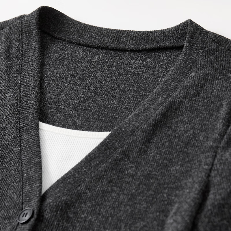 Shandubila Lazy Style Knitted Sweater Set Women's Autumn and Winter Two-piece Top Slimming Skirt Two-piece Set Dark Gray XL