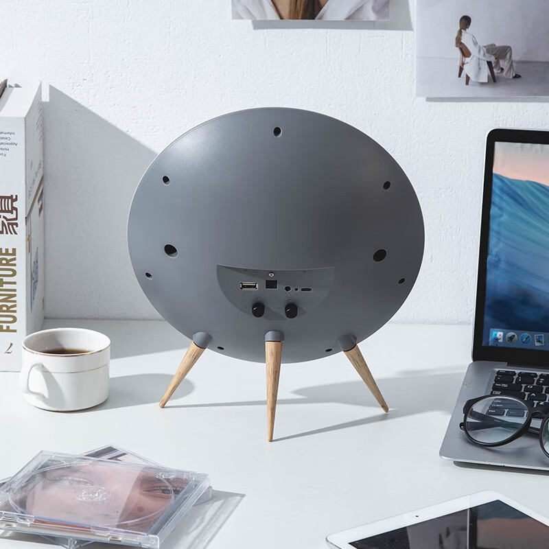 Malata (Malata) SG1882 all-in-one CD player CD player record player style audio CD player desktop audio value retro audio gray