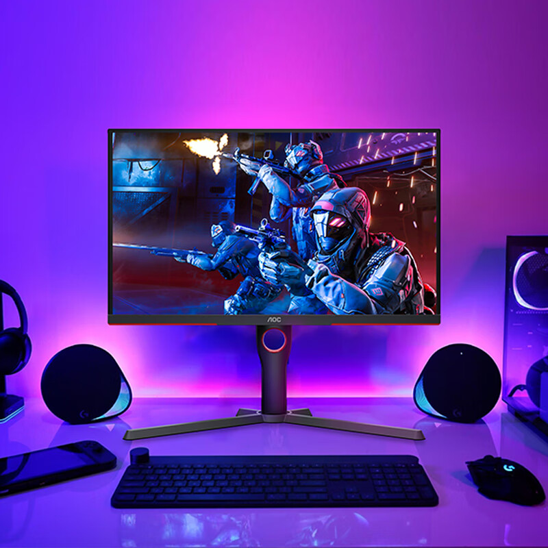 95% new AOC 27-inch 2K IPS 240Hz 10Bit full Uzi 0.5ms fast LCD HDR400 low blue light no flicker gaming e-sports computer monitor Q27G3Z
