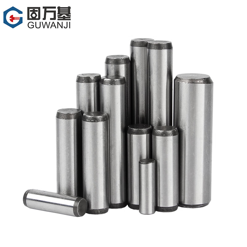 Guwanji 45# steel hard-quenched internally threaded cylindrical pin GB120 positioning pin tapping pin extraction pin national standard fastener 6x20 internal thread M4 (10 pieces)
