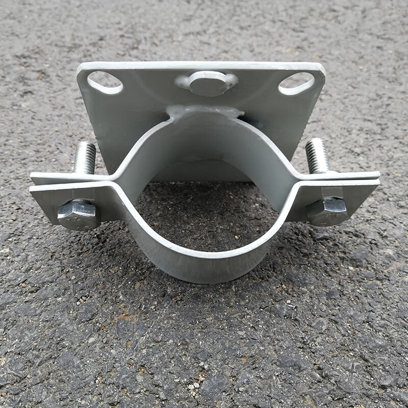 Dixin wire pole cylindrical bracket cross-arm surveillance camera pole special hoop locking wall fixed pipe clamp diameter 50mm 1.5 inch pipe hoop _3mm thick approx.