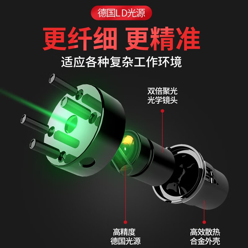 Orixi infrared level green light high-precision floor-to-wall all-in-one remote control laser twelve-line floor leveler blue light 12 lines + basic package