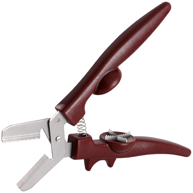 Necooks New Chestnut Opener Peeling Chestnut Automatic Rebound Chestnut Clamp Chestnut Opener Scissor Peeling Tool Three-in-one Upgraded Shelling + Shaving + Cross Cutting