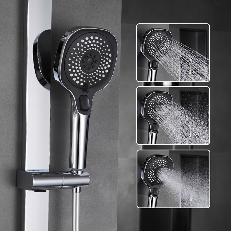 Guduo GDOU bathroom two-function with lift rod smart constant temperature large storage table wall-mounted shower set 82093