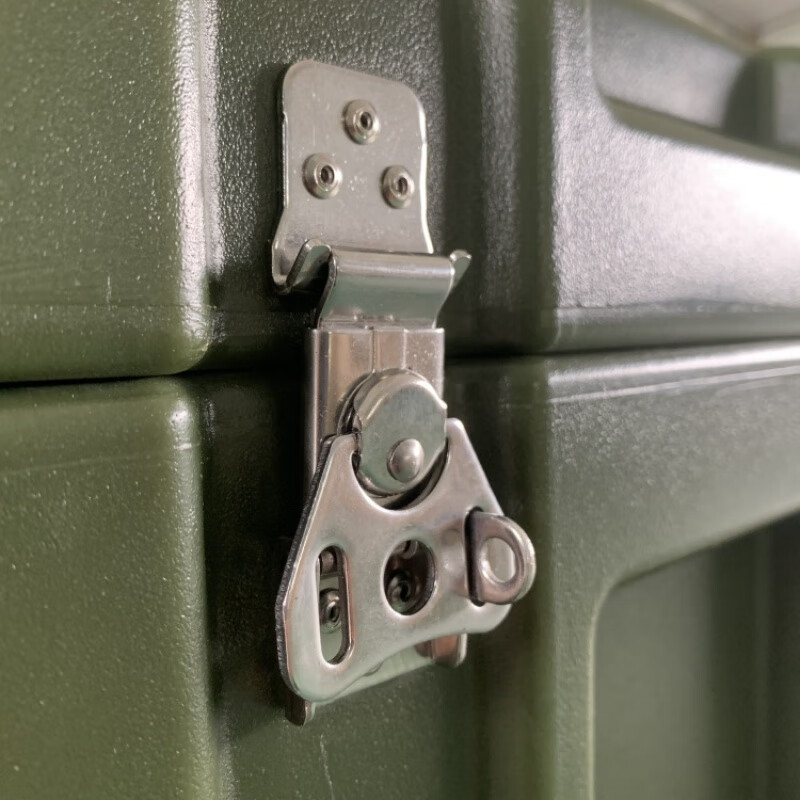 Rotational molding box, precision instrument equipment box, field equipment, material tool box, storage box, work box, transport box (600*500*400MM) military green