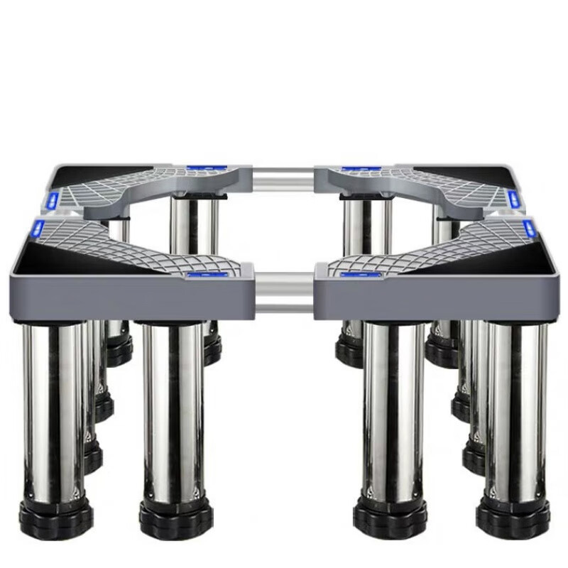 Chuangfangmao Universal Washing Machine Base Stainless Steel Raised Height Bracket Refrigerator Shelf Air Conditioning Base Raised Base Tripod 4 Stainless Steel Legs T24-B26.9cm
