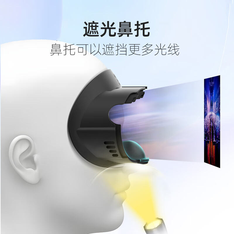 AMVR Quest3 mask, leather sponge, breathable ice silk, widened and does not press on the face, replaces the original, comfortable, blackout and sweat-proof Quest3 leather mask + anti-hand straps