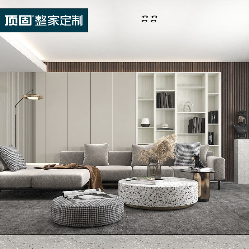 Dinggu Wardrobe Whole House Customized Bedroom Wardrobe Solid Wood Swing Door Wardrobe Open Cloakroom Customized Bergamo Series Prepayment