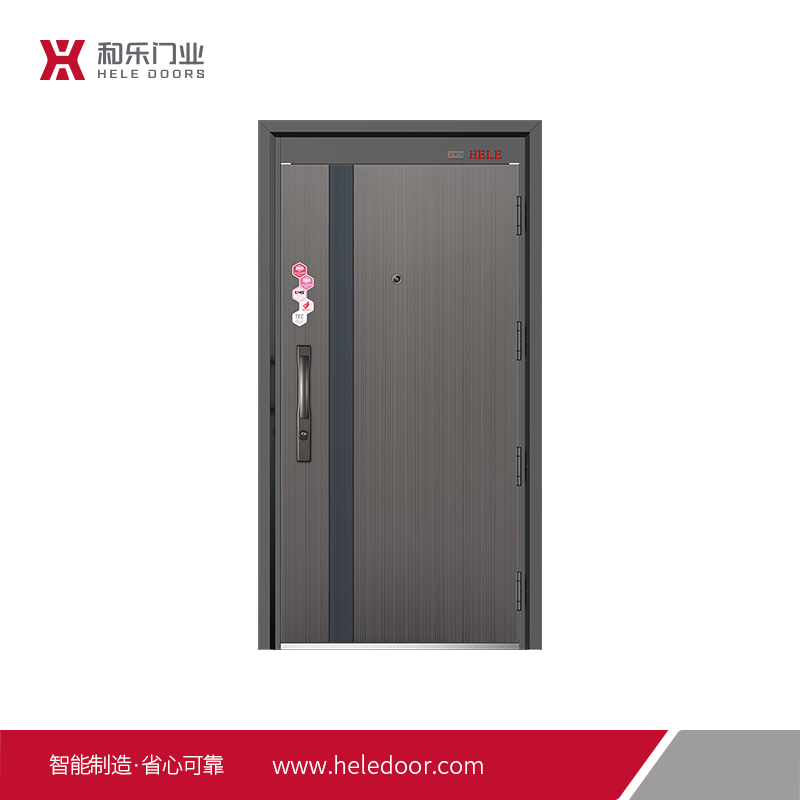 HELE DOORS HELE DOORS Grade A door-Lezhi light luxury simple style anti-theft entry door steel door can be customized 2050*960 single leaf