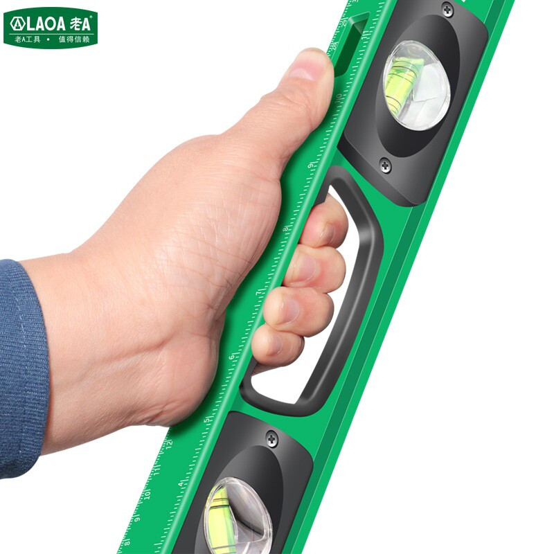 LAOA (LAOA) 90-degree two-way window level, level, vertical flatness detection ruler, 1800mm level without scale