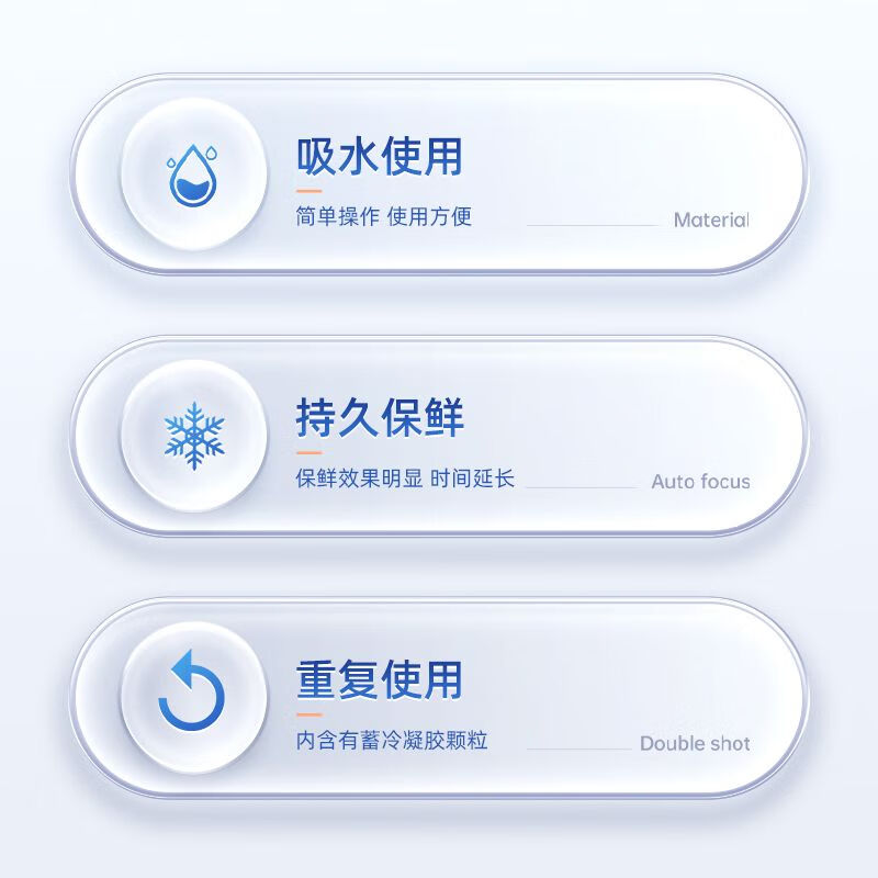 Ghost Claw water-free self-absorbing water ice bag refrigeration bag reusable food-grade express ice bag refrigerated seafood fresh-keeping ice bag newly upgraded self-absorbing thickened 250ML 1000 pieces