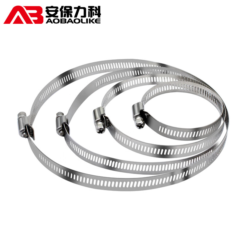 Security LeCroy monitoring hoop bracket all-steel clamp throat hoop tie waterproof box cement column telephone pole stainless steel hoop strip steel ring diameter 10cm