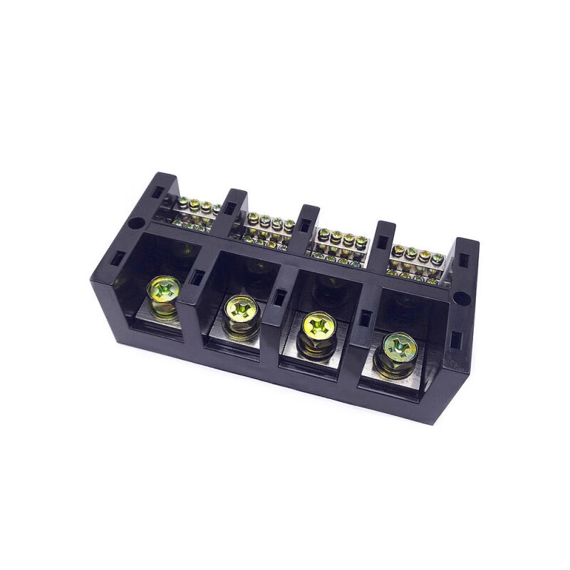 Three-in and multiple-out branch terminal JHT high-current three-phase four-wire high-power terminal block splitter wire three-in and three-out (1 point 1) 250A three-in and three-out (1 point 1)