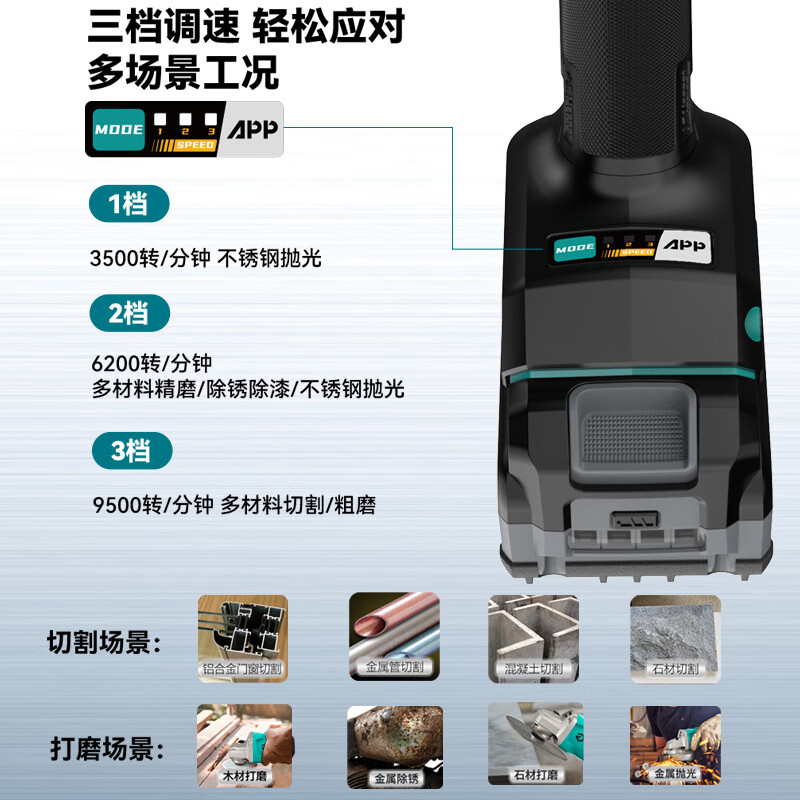 Dayi angle grinder lithium battery brushless angle grinder 40-100 cutting polishing grinding 40V angle grinder Jingdong self-operated flagship store