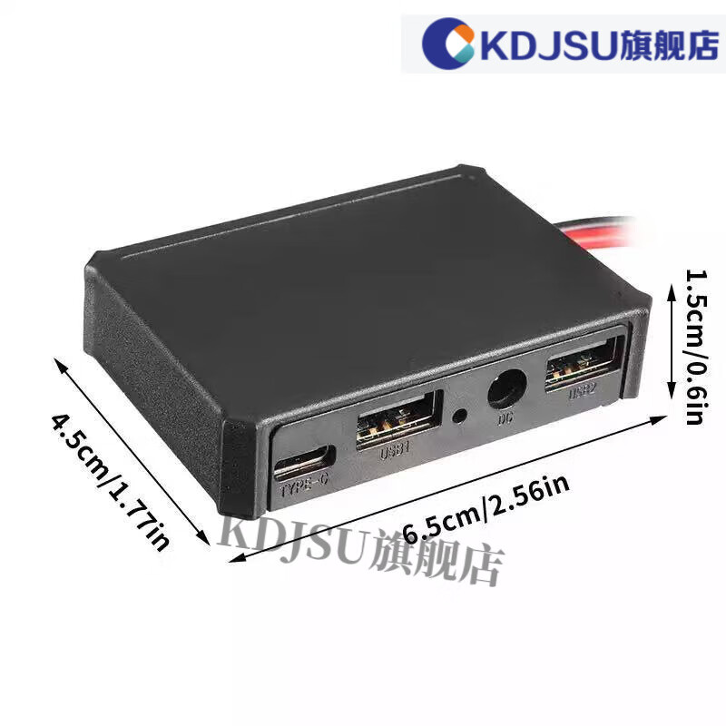 Voltage regulator output socket 4 sockets dual USB DC interface DIY solar panel charger voltage regulator output 5V mobile phone charging