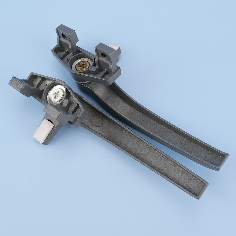 Bingyu window handle 38 type zinc alloy single point casement window handle outward opening window 7-word window lock dark gray left handle BH-630