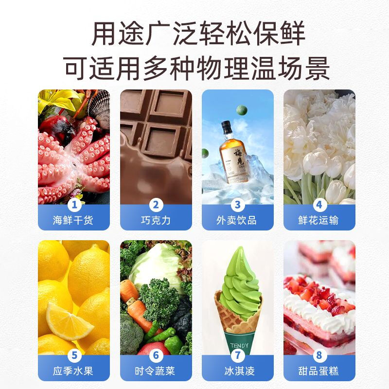 Ghost Claw water-free self-absorbing water ice bag refrigeration bag reusable food-grade express ice bag refrigerated seafood fresh-keeping ice bag newly upgraded self-absorbing thickened 250ML 1000 pieces